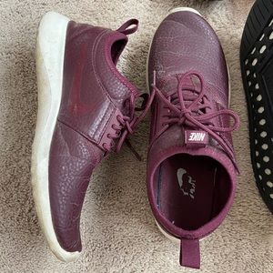 Maroon leather Nike’s